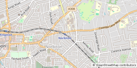 Map of Kingston Upon Thames