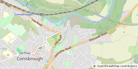 Map of Doncaster, South Yorkshire