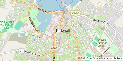 Map of Kirkwall, Orkney