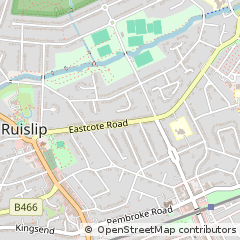 Map of Ruislip, Middlesex