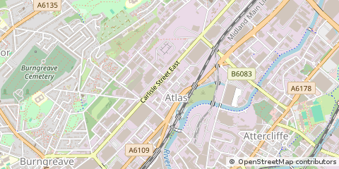 Map of South Yorkshire