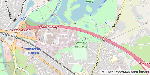 Map of Wokingham, Berkshire