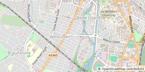 Map of Leicester