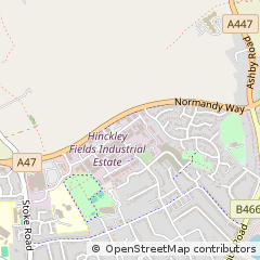Map of Hinckley, Leicestershire