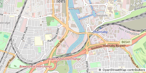 Map of Stockton-on-Tees