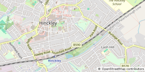 Map of Hinckley