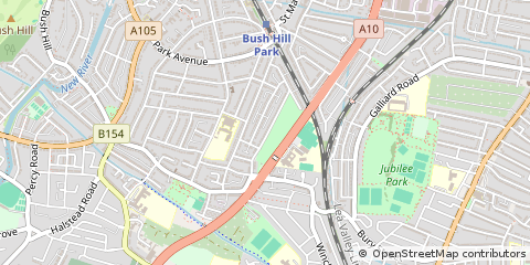 Map of Enfield, Middlesex