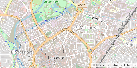 Map of Leicester