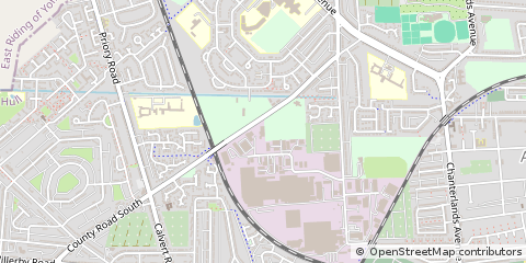 Map of Kingston Upon Hull, East Yorkshire