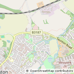 Map of Wellington, Somerset