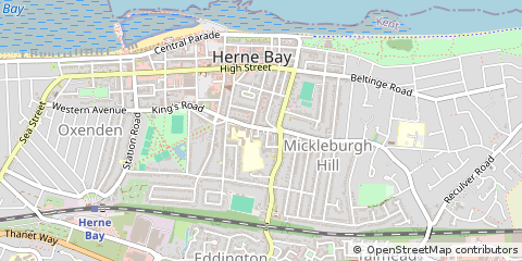 Map of Herne BAY