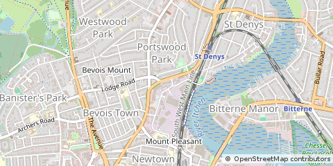 Map of Portswood, Southampton