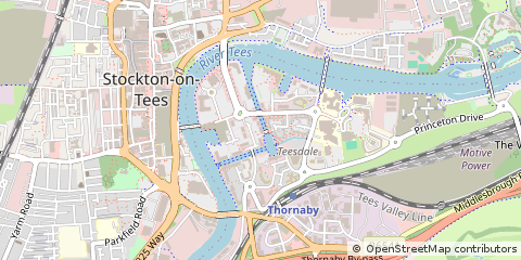 Map of Stockton-on-Tees