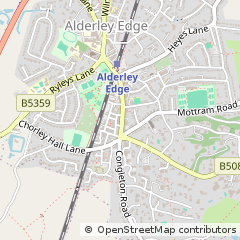Map of Alderley Edge, Cheshire