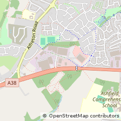Map of Sutton-in-Ashfield, Notts