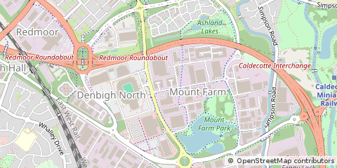 Map of Milton Keynes, Buckinghamshire