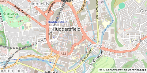 Map of Huddersfield