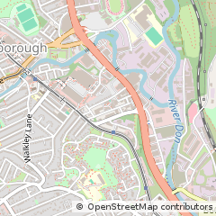 Map of Sheffield, South Yorkshire