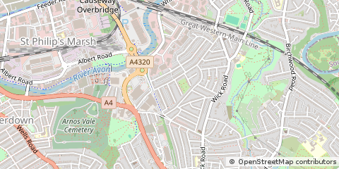 Map of Bristol, Avon