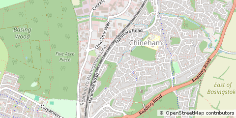 Map of Basingstoke