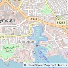 Map of Plymouth, Devon