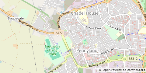 Map of Skelmersdale