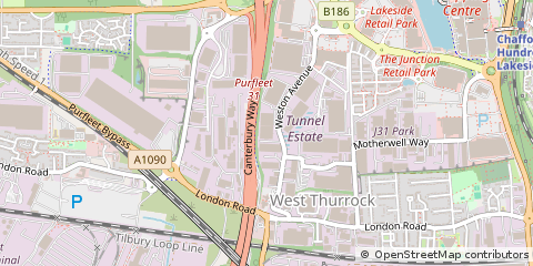 Map of Grays, Essex