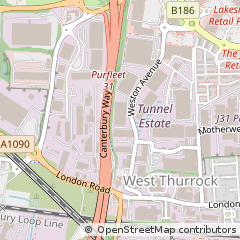 Map of Grays, Essex