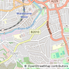 Map of Maidstone, Kent