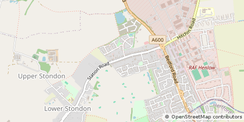 Map of Henlow, Beds