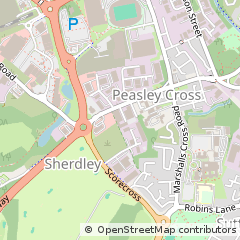 Map of ST. Helens, Lancashire