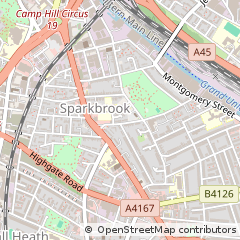Map of Sparkbrook