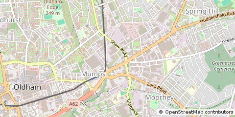 Map of Oldham