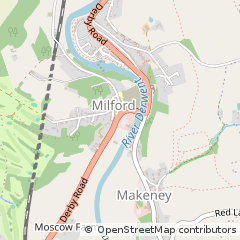 Map of Belper, Derbyshire