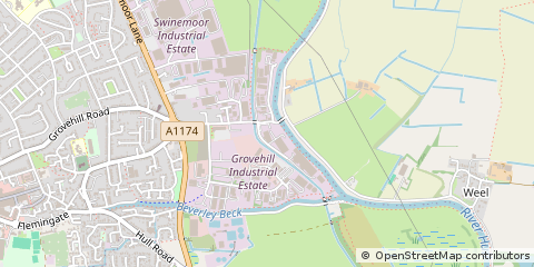 Map of Beverley, East Yorkshire