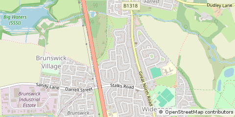 Map of Newcastle Upon Tyne