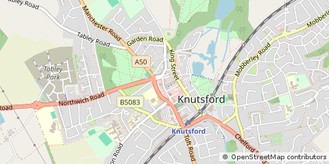 Map of Knutsford