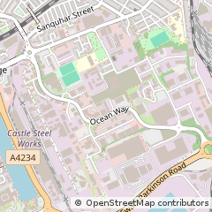 Map of Cardiff, South Glamorgan