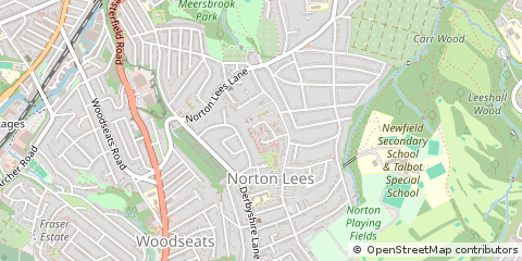 Map of Sheffield