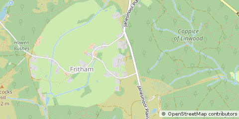 Map of Fritham, Hampshire