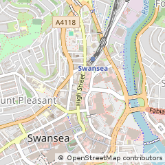 Map of Swansea