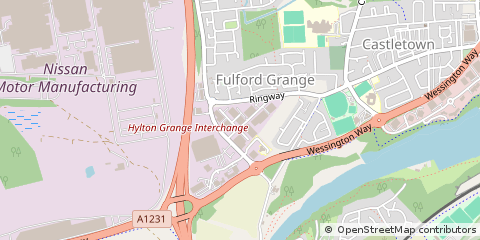 Map of Sunderland