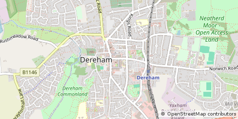Map of Dereham