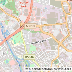 Map of Stoke-on-Trent, Staffordshire