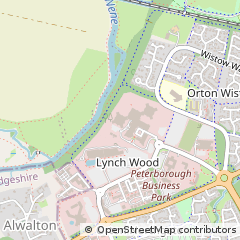 Map of Peterborough, Cambridgeshire