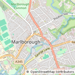 Map of Marlborough, Wiltshire