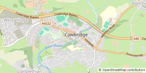 Map of Cowbridge