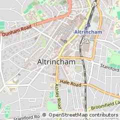 Map of Altrincham, Cheshire