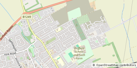Map of Driffield, East Yorkshire