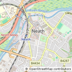 Map of Neath, West Glamorgan